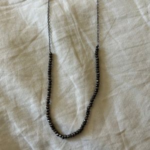 Pyrite and sterling silver necklace